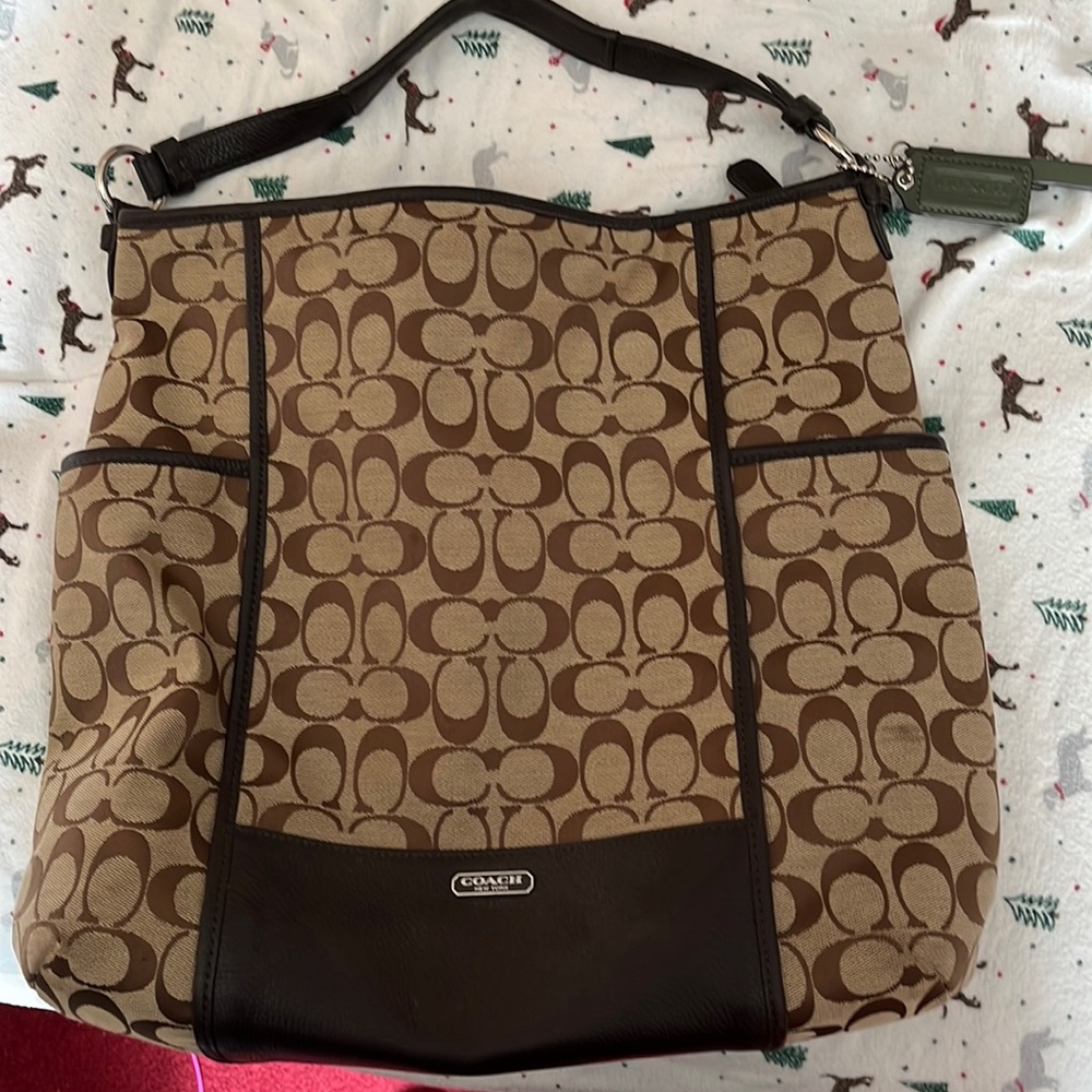 Authentic Coach light brown tote bag…used only a few times